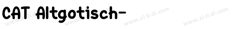 CAT Altgotisch字体转换